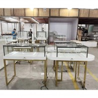 Tủ trưng bày trang sức cao cấp viền inox CA01